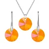 Swarovski set v tvare Rivoli | Astral Pink