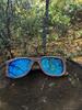 Drevené slnečné okuliare Sandnes | Svetlomodrá
