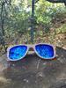 Drevené slnečné okuliare Halden | Modrá