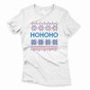 Dámske vianočné tričko s nórskym vzorom ZV004 "Hohoho" | Veľkosť: XS | Biela