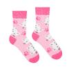 Detské veselé ponožky Hesty Socks "Ružové mačičky" | Veľkosť: 25-29