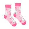 Detské veselé ponožky Hesty Socks "Ružové mačičky" | Veľkosť: 25-29