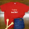 Pánske tričko „Cooking is the new sexy“ | Veľkosť: S | Červená