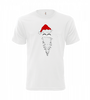 Pánske vianočné tričko "Santa" | Veľkosť: S | Biela