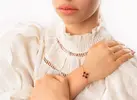 Dámsky náramok "Zoe" | Swarovski kryštály / červená