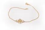 Dámsky náramok "Zoe" | Swarovski perly / zlatá + biela