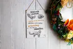 Drevená tabuľka na zavesenie "Milovník mačiek"