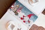 Gobelínový vianočný obrus "Škriatok s lucernou" | Rozmer: 52 x 52 cm