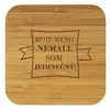 Bambusová bezdrôtová nabíjačka "Moje meno nemali. Som jedinečný!"