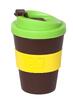 233 ml Prenosný pohár ToGo | Hnedá / zelená / žltá