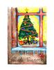 Vianočná pohľadnica od slovenského umelca Daniela Benkiča "Vianočný stromček"