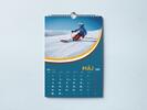 Nástenný mesačný kalendár s vlastnými fotografiami