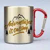300 ml Turistický nerezový termohrnček "Adventures is calling"
