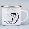 330 ml Turistický smaltovaný hrnček "Najlepší rybár"