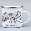 330 ml Turistický smaltovaný hrnček "Čaj s umom"