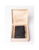 Pánska peňaženka v darčekovej krabičke LR3 | Balenie: Vianočný motív | Čierna