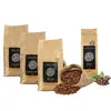 4-dielny SET: 4 x 250 g Zrnková káva pražená na Slovensku