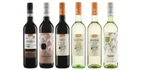 6 x 0,75 l Kartón talianskeho vína (3 x červené / 3 x biele) "Balík 4"