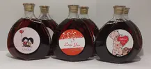 6 x 0,5 l Jahodové víno s valentínskou etiketou