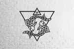 Nástenné drevené puzzle (Ryby)