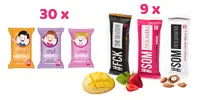 MIX Ovocných tyčiniek Pink Onion: 30 x 20 g Detská tyčinka + 9 x 45 g ovocná tyčinka