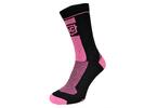 Športové antibakteriálne ponožky českej výroby MelCon Silver | Veľkosť: 35-38 | Čierna / ružová