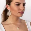 Dámske šité náušnice "Anna" | Biela