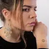 Dámske šité náušnice "Dária" | Sivá
