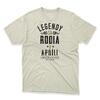 Pánske tričko "Legendy sa rodia v apríli" | Veľkosť: S | Svetlobéžová