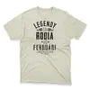Pánske tričko "Legendy sa rodia vo februári" | Veľkosť: S | Svetlobéžová
