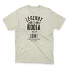 Pánske tričko "Legendy sa rodia v júni" | Veľkosť: S | Svetlobéžová