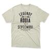 Pánske tričko "Legendy sa rodia v septembri" | Veľkosť: S | Svetlobéžová