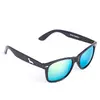 Čierne okuliare Kašmir Wayfarer W05 - zelené zrkadlové sklá