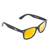 Čierne okuliare Kašmir Wayfarer W09 - oranžové zrkadlové sklá