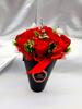 Mydlová kytica v darčekovom boxe 10238 (ruže) | Červená