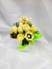 Mydlová kytica v boxe 10346 (jarné kvety so zajačikom) | Žltá