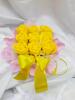 Mydlová kytica v suchom florexe 10348 (puky ruží) | Žltá