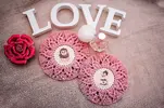 2 x Macrame podšálka "Fall in Coffee“
