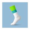 Cyklistické ponožky Karpathia "Pruhy" | Veľkosť: 35-38 | Zelená / tyrkysová / biela