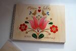 Svadobný fotoalbum "Maľovaný folk Dorka / tulipán"