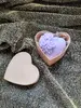 10 g Ručne vyrobené srdcové mydlo s nápisom 10351 "I love you" (fialová)