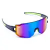 Čierne okuliare Kašmir Sport Mountain SM03 - sklá modro-zelené zrkadlové