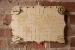 Expedičná mapa sveta / drevený 3D model WORDS