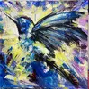 Obraz od slovenskej maliarky Lenky Kresáčovej "KOLIBRÍK"