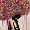 Obraz od slovenskej maliarky Lenky Kresáčovej "WILD WOMAN"