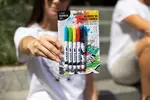 Pánske bavlnené tričko s potlačou znamenia "Baran" + 5 ks fixiek | Veľkosť: S | Biela