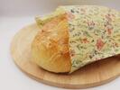 Ekologické voskové vrecko na chlieb "Vlčie maky" | Veľkosť: 50 x 30 cm
