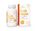 90 tbl. Výživový doplnok s postupným uvoľnovaním "Vitamín C 1000 mg +D 2000 IU + zinok 20 mg"