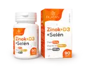 90 tbl. Výživový doplnok "Zinok 25 mg + vitamín D 2000 IU + selén 100μg"