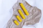 4-dielna Sada sviečok zo včelieho vosku (mix nižších sviečok)